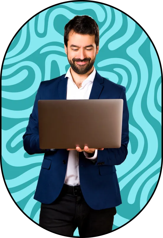Specialist reviewing growth analytics on a laptop